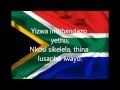 South African National Anthem with lyrics 