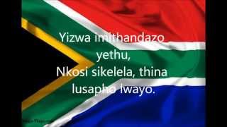 South African National Anthem with lyrics