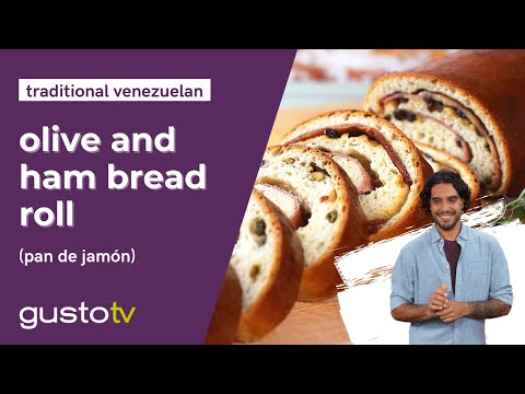 How to Make Venezuelan Pork & Olive Bread Rolls *Pan de Jamón* | The Latin Kitchen