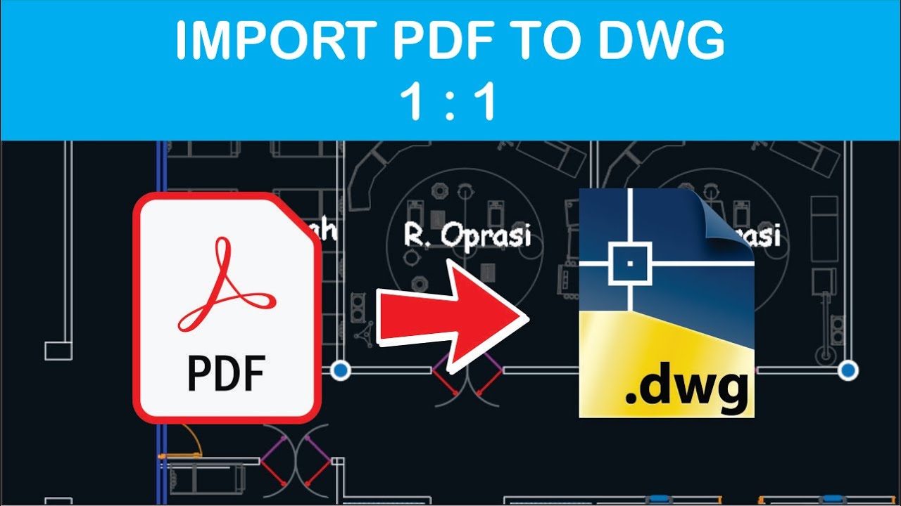 CARA IMPORT PDF KE DWG MENJADI TERSKALA TERBARU 2024