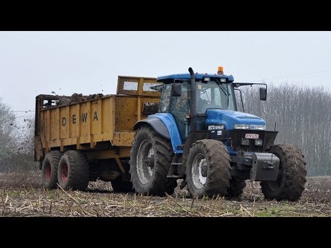New Holland 8670 & DEWA mestwagen - Loonw.Van De Voorde Hendrik