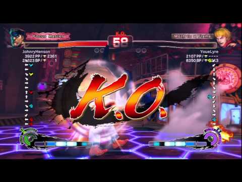 JohnryHenson (M.Bison) Vs YoueLyre (Ken) SSF4 AE Ranked Matches - PSN