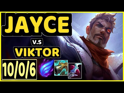 JAYCE vs VIKTOR - 10/0/6 KDA MID GAMEPLAY - NA Ranked MASTER