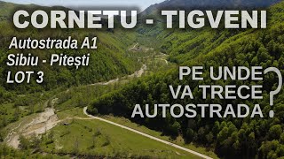 VIDEO - Imagini cu viitorul traseu al celui mai dificil tronson al autostrăzii Sibiu - Pitești 1 video