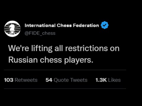 FIDE Lifts ALL Sanctions on Russian Chess Players