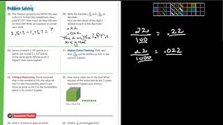 5th Envision Math Chapter 1 Section 3 Part II