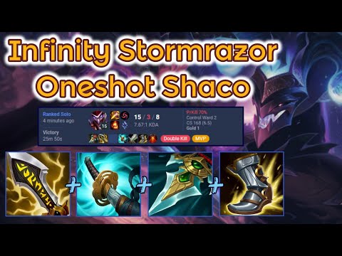 New Infinity Edge + Stormrazor Slaps Hard! S13 [League of Legends] Gameplay - Infernal Shaco