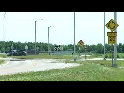 Roundabout grass cut