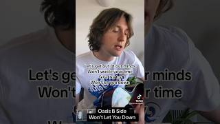 Oasis Wont Let You Down acoustic #shorts #oasis #cover #rock #rare