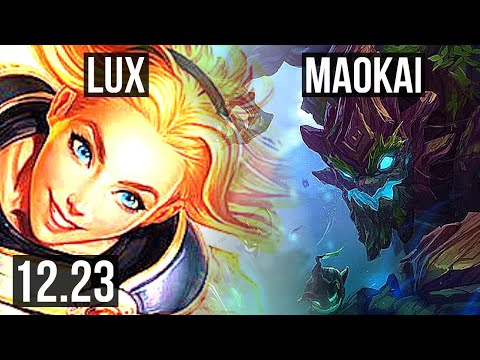 LUX & Caitlyn vs MAOKAI & Kai'Sa (SUP) | 4/2/10, 300+ games | KR Diamond | 12.23