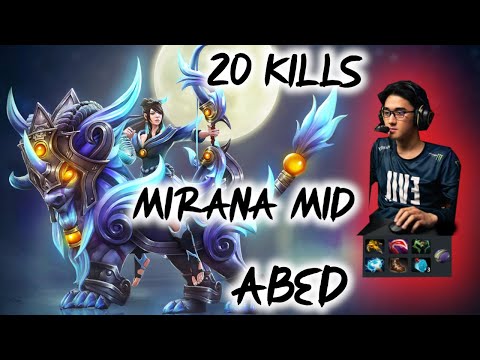 EG.Abed Mirana mid 20 kills Filipino prodigy Insane 11kmmr dota 7.28b fullgameplay