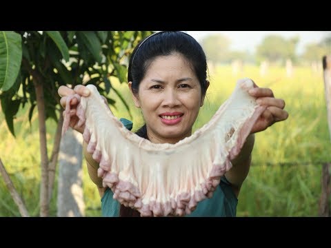 Awesome Cooking: Grill Pig Intestines Delicious - Cook Pork Recipe - Village Food Factory