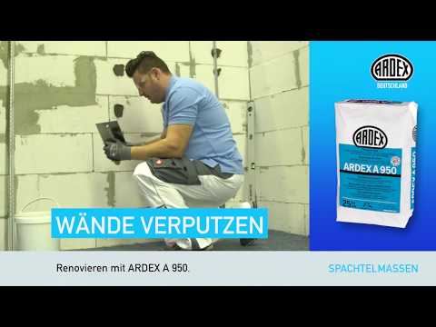 ARDEX A 950 - Verputzen von Wänden