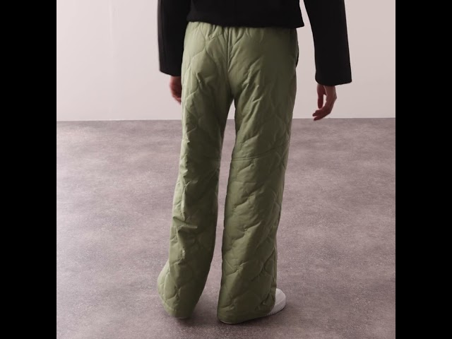Video : QUILTED ESSENTIAL TROUSERS