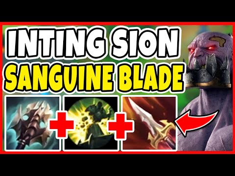 *NEW* Inting Sion Build In Season 10! Could This Item Save Inting Sion? - League of Legends