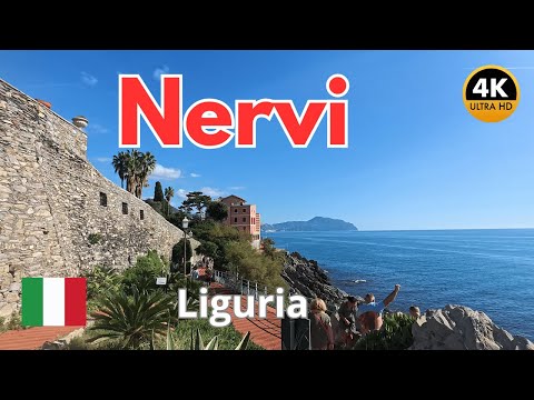 Nervi, Italy 🇮🇹 4K Walking Tour - October 2024
