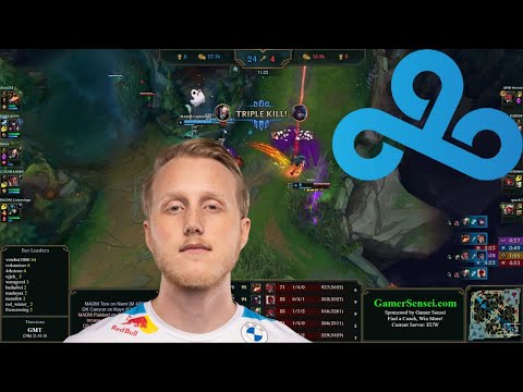 This Random SoloQ Singed Gets Triple Kill Against C9 ZVEN!!