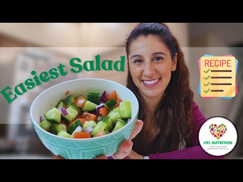 Easiest Salad Recipe ~ No Lettuce or Leafy Greens ๐ฅ