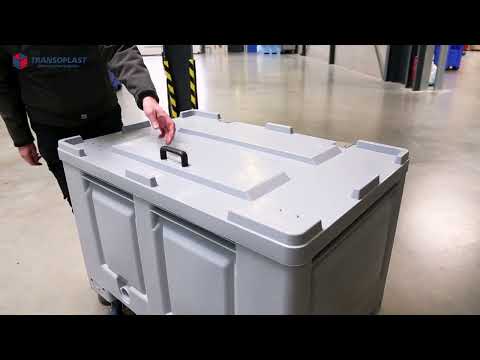 BIG BOX Kunststoff Palettenbox auf Rollen | Optimale Lösung für den Transport | Transoplast