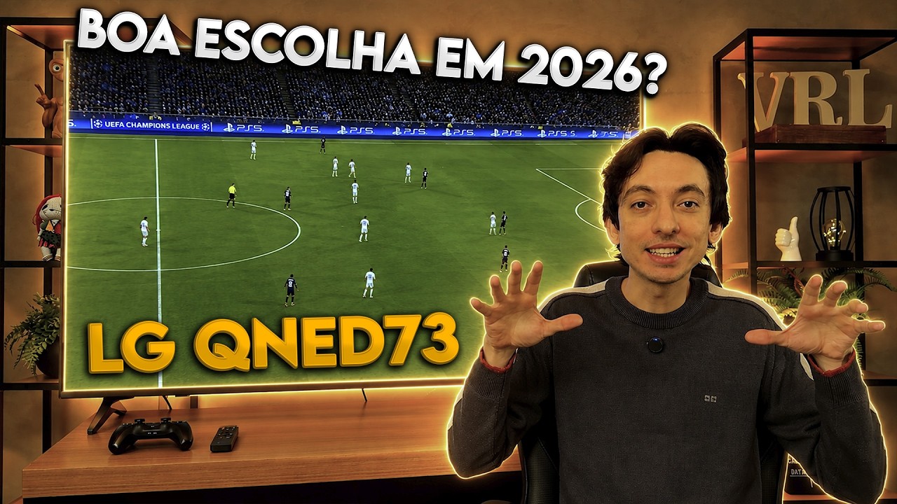 Miniatura da avaliação em vídeo de Smart TV LG QNED73 50 polegadas 4K com WebOS
