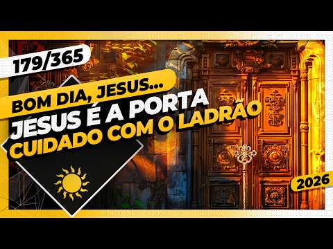 JESUS É A PORTA: CUIDADO COM O LADRÃO – Bom dia, Jesus! 179/365 (2026)