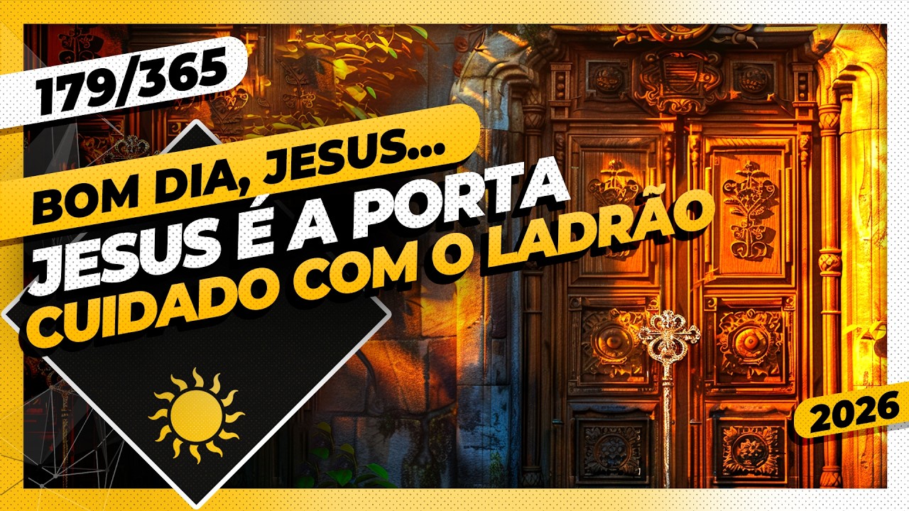 JESUS É A PORTA: CUIDADO COM O LADRÃO - Bom dia, Jesus! 179/365 (2026)