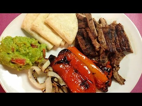 Easy carne asada with grilled vegetables