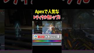 Apexで人気なレティクルの色トップ5【Apex Legends】 #Shorts 裏技・豆知識