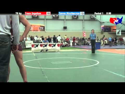 Trace Engelkes vs. Tanner Weatherman at 2013 ASICS University Nationals - FS