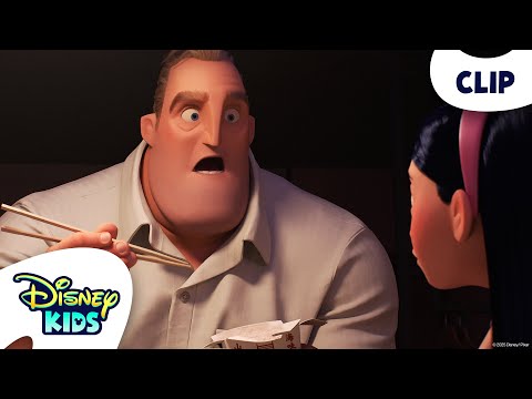 Have Dinner with The Incredibles 🥡🥢😋 | Incredibles 2 | @disneykids