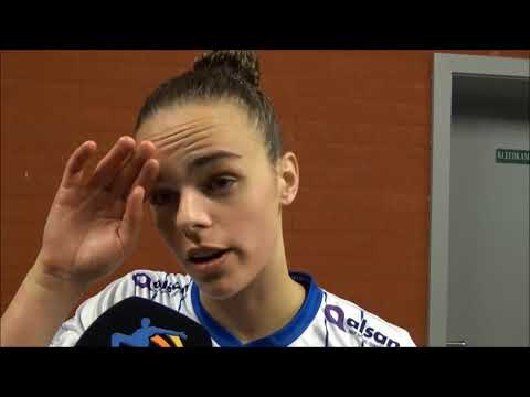 20180427 Interview met Amber Maximus na Play Off 1 wedstrijd ronde 2 KAA Gent vs KRC Genk Ladies
