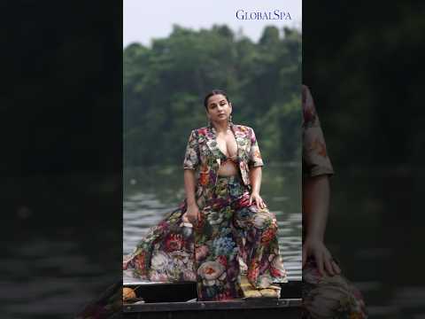 Vidya Balan shooting for GlobaSpa in Kerala✨ #globalspamagazine #vidyabalan #bollywood #covershoot