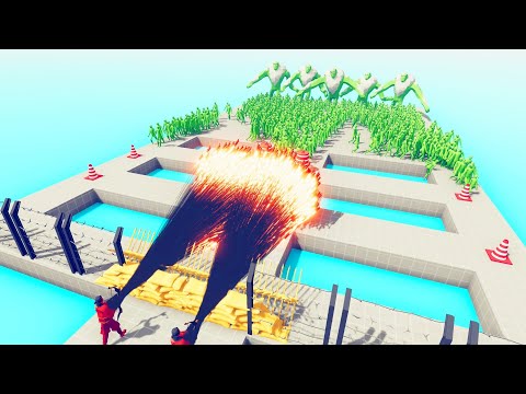 Zombie 100 Units vs God Units - Totally Accurate Battle Simulator TABS