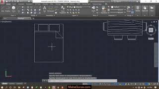 How to Insert Furniture Block in Autocad- Furniture 2D Block in Autocad in Hindi Tutorial