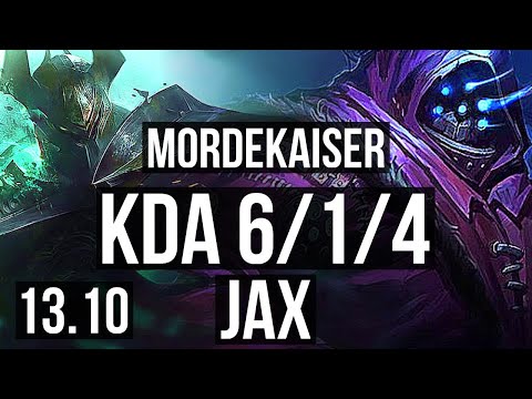MORDEKAISER vs JAX (TOP) | 6/1/4, Dominating | KR Master | 13.10