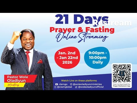 CLAM - 21 DAYS PRAYER AND FASTING - DAY 2