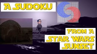 A Sudoku From A Star Wars Sunset