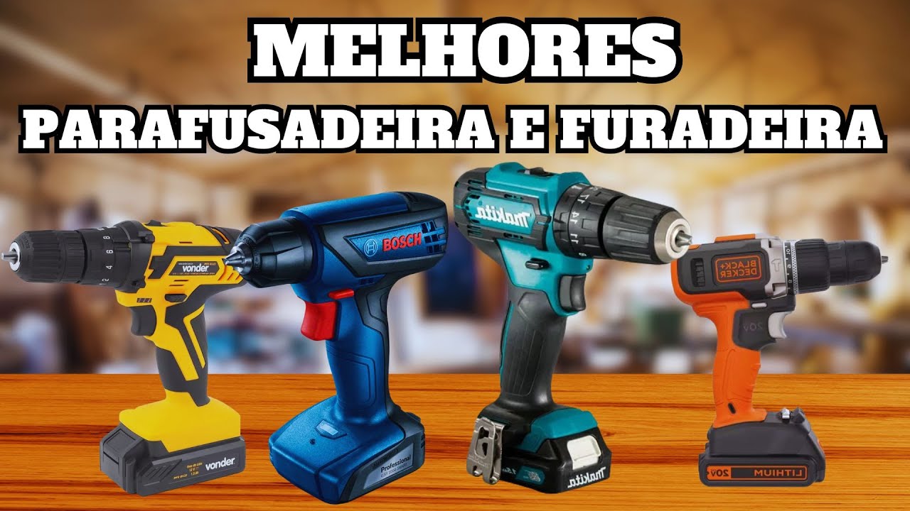 TOP 4 MELHORES PARAFUSADEIRAS PARA COMPRAR !  QUAL A MELHOR PARAFUSADEIRA E FURADEIRA DE 2024 ?