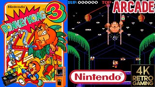 Donkey Kong 3 Arcade (Nintendo 1984) 4k Longplay
