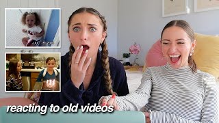 Twins REACT to funny childhood videos | Brooklyn & Bailey