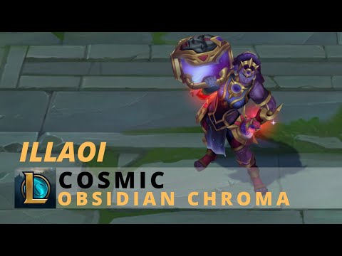 Cosmic Illaoi Obsidian Chroma - League Of Legends