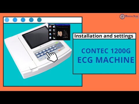 CONTEC 1200G 12- channel ECG Machine Demo