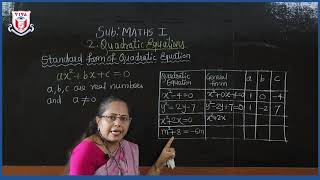 Std 10th | Eng Med | Math 1 | 02. Quadratic Equations (1/4) video