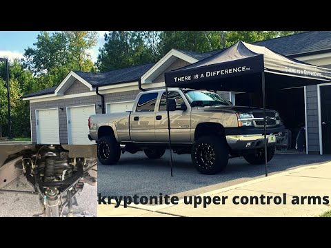 Installing Kryptonite upper control arms on the chevy silverado 2500