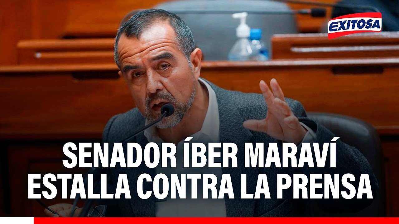 🔴🔵 Senador Íber Maraví estalla contra la prensa: "¡Usted quiere que responda lo que le gusta!"
