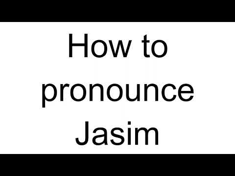 How to Pronounce Jasim (Arabic)