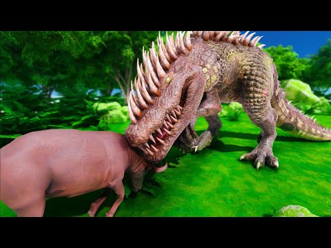 ✅ Purusaurus REX hunting prey  - Animal Revolt Battle Simulator FULL HD