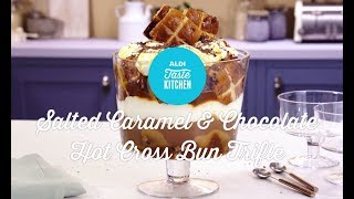 Salted Caramel & Chocolate Hotcross Bun Trifle