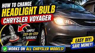 How to Replace a Headlight Bulb on a Chrysler Voyager (2020-2024)