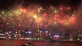Video : China : National Day fireworks, Hong Kong 香港